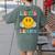 Let's Learn Today Smile Face Back To School For Teacher Kids Women's Comfort Colors T-Shirt Back Print Moss