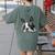Love Is Boston Terrier Bostie Women's Comfort Colors T-Shirt Back Print Moss