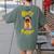 Lovely Harry Pugger Pug Women's Comfort Colors T-Shirt Back Print Moss