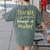 Magical Teacher Manager Of Mischief Birthday Family Party Women's Comfort Colors T-Shirt Back Print Moss