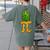 Math Teacher Hawaiian Shirts Pineapple Pi Day Symbol Women's Comfort Colors T-Shirt Back Print Moss