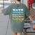 Math Teachers Aren't Mean Sayings Mathematics School Women's Comfort Colors T-Shirt Back Print Moss