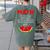 Math Watermelon Calculation Joke Teacher Student Women's Comfort Colors T-Shirt Back Print Moss