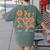 Maths Day Costume Idea Kids Teachers Pizza Slice Fraction Women's Comfort Colors T-Shirt Back Print Moss