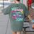 Middle School Is My Jam Cute Teacher Shirt 80's 90's Styl Women's Comfort Colors T-Shirt Back Print Moss
