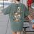Music Note Symbol Halloween For Music Teacher Musicians Women's Comfort Colors T-Shirt Back Print Moss