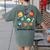 Neurodiverse Universe Space Planet Special Education Teacher Women's Comfort Colors T-Shirt Back Print Moss