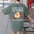 Be Nice To The Teacher Santa Is Watching School Christmas Women's Comfort Colors T-Shirt Back Print Moss