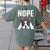 Nope Boston Terrier Puppy Dog Bostie Lover Men Women Girls Kids Women's Comfort Colors T-Shirt Back Print Moss