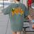 Oktoberfest German Beer Festival October Women's Comfort Colors T-Shirt Back Print Moss