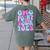 OMG Point Your Toes Dancing Teacher Tap Dancer Dance For Men Women Kids Women's Comfort Colors T-Shirt Back Print Moss