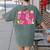 In My Para Era Teacher Back To School First Day Of School Women's Comfort Colors T-Shirt Back Print Moss