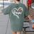 Para Heart Paraprofessional Teacher Paraeducator Women's Comfort Colors T-Shirt Back Print Moss Para Heart Paraprofessional Teacher Paraeducator Women's Comfort Colors T-Shirt Back Print Moss