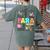 Para Paraprofessional Paraeducator Teacher Back To School Women's Comfort Colors T-Shirt Back Print Moss