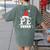 PE Squad Christmas PE Teacher Matching Xmas Women's Comfort Colors T-Shirt Back Print Moss