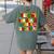 PE Teacher Christmas Holiday Women's Comfort Colors T-Shirt Back Print Moss PE Teacher Christmas Holiday Women's Comfort Colors T-Shirt Back Print Moss