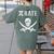 Pi Day Pi Rate Pirate For Teachers Women's Comfort Colors T-Shirt Back Print Moss