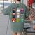 Pig Spooky Ghost Witch Boo-Jee Horror Pumpkin Pig Halloween Women's Comfort Colors T-Shirt Back Print Moss