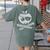 Pirate Teacher Women's Comfort Colors T-Shirt Back Print Moss