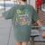 Pre-K Crayons & Curiosity Preschool Teachers Life Tie Dye Women's Comfort Colors T-Shirt Back Print Moss
