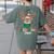 Preschool Crew Xmas Reindeer Teacher Student Christmas Women's Comfort Colors T-Shirt Back Print Moss Preschool Crew Xmas Reindeer Teacher Student Christmas Women's Comfort Colors T-Shirt Back Print Moss