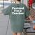 Pretend I'm A Teacher Lazy Easy Halloween Costume Women's Comfort Colors T-Shirt Back Print Moss