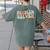 Problem Solver School Work Staff Front Desk Teacher Women's Comfort Colors T-Shirt Back Print Moss