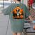 Pumpkin Boston Terrier Costume On Boston Terrier Halloween Women's Comfort Colors T-Shirt Back Print Moss