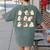Pumpkin Pi Math Teacher Geek Women's Comfort Colors T-Shirt Back Print Moss Pumpkin Pi Math Teacher Geek Women's Comfort Colors T-Shirt Back Print Moss