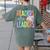 Readers Are Leaders Reading Book Lovers Teacher Women Kids Women's Comfort Colors T-Shirt Back Print Moss
