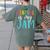 Reading Is My Jam Back To School Teacher Women's Comfort Colors T-Shirt Back Print Moss