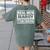 Real Men Marry Teachers Teacher Women's Comfort Colors T-Shirt Back Print Moss