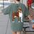 Red Boston Terrier Dog Women's Comfort Colors T-Shirt Back Print Moss