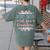 Retired Teacher Full Time Grandma Teaching Retirement Women's Comfort Colors T-Shirt Back Print Moss