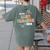 Retro Boho Math Science Professor In My STEM Teacher Era Women's Comfort Colors T-Shirt Back Print Moss