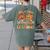 Retro Fall In Love With Learning Autumn Pumpkin Teacher Kids Women's Comfort Colors T-Shirt Back Print Moss