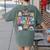 Retro In My PTO Mom Era Parent Organization Team Teacher Women's Comfort Colors T-Shirt Back Print Moss
