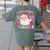 Santa Favorite Teacher Shirt Teacher Christmas Women's Comfort Colors T-Shirt Back Print Moss