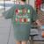 Santas Favorite Teacher Christmas Matching Xmas Men Women Women's Comfort Colors T-Shirt Back Print Moss