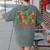 Santas Favorite Teacher Retro Groovy Christmas Xmas Women Women's Comfort Colors T-Shirt Back Print Moss Santas Favorite Teacher Retro Groovy Christmas Xmas Women Women's Comfort Colors T-Shirt Back Print Moss