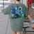Scottish Terrier Starry Night Scotty Dog Art By Aja Women's Comfort Colors T-Shirt Back Print Moss