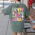 In My Second Grade Era Teachers Women Back To School Girls Women's Comfort Colors T-Shirt Back Print Moss