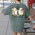 Silly Goose Spooky Teacher Halloween Cute Goosebumps Women's Comfort Colors T-Shirt Back Print Moss