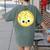 The Smart Cookie Good Egg Teacher Halloween Costume Food Women's Comfort Colors T-Shirt Back Print Moss