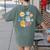 Solar System Learning Is Out Of This World Science Teacher Women's Comfort Colors T-Shirt Back Print Moss