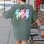 SPED Teacher Squad Lightning Bolt Special Education Women's Comfort Colors T-Shirt Back Print Moss