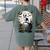Spooky Halloween Moon Boston Terrier Boston Bull Bostie Women's Comfort Colors T-Shirt Back Print Moss