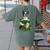 St Patrick's Day Leprechaun Boston Terrier Dog Shamrock For Men Women Kids Women's Comfort Colors T-Shirt Back Print Moss