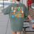 My Students Are Out Of This World Space Groovy Teacher Women's Comfort Colors T-Shirt Back Print Moss