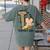 T Is For Teacher’s Aide Back To First Day Of School Leopard Men Women Girls Kids Women's Comfort Colors T-Shirt Back Print Moss